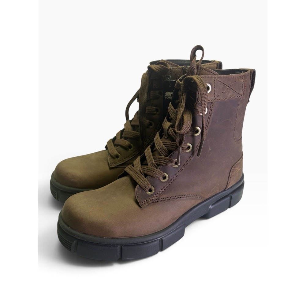 SOREL Explorer STRT Lace Boot Tobacco Leather Waterproof NL5116-256 Size 7.5